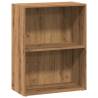 Artisian Oak Bookcase - Engineered Wood | 60x30x77 cm