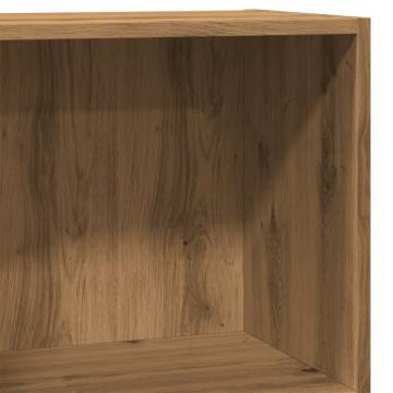 Artisian Oak Bookcase - Engineered Wood | 60x30x77 cm