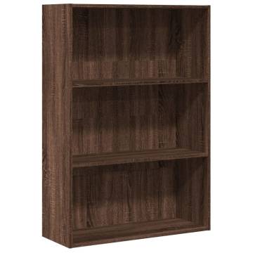 Bookcase Brown Oak 80x30x114 cm | Durable Engineered Wood