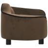 Comfortable Brown Dog Sofa - Plush 67x47x36 cm