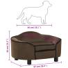 Comfortable Brown Dog Sofa - Plush 67x47x36 cm