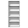 Elegant White Book Cabinet - 80x30x189 cm | Hipomarket UK