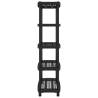 5-Tier Black Storage Shelf - Durable & Versatile | HipoMarket