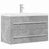  Sink Cabinet Artisian Oak 80x38.5x48 cm Engineered Wood Colour concrete grey Size 80 x 38.5 x 48 cm Number of 1 Number of Pieces 