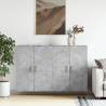 Wall Mounted Cabinets 2 pcs Concrete Grey Engineered Wood Colour sonoma oak Quantity in Package 2 Model wood 