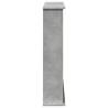 Concrete Grey Fireplace Surround | Engineered Wood - 75x20x87.5 cm