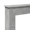 Concrete Grey Fireplace Surround | Engineered Wood - 75x20x87.5 cm