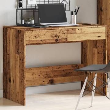 Old Wood Desk 101x50 cm - Durable Office Solution