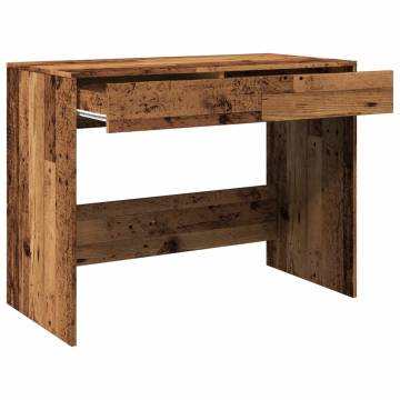 Old Wood Desk 101x50 cm - Durable Office Solution