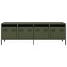 Olive Green TV Cabinet - Industrial Style & Storage Solution