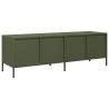 Olive Green TV Cabinet - Industrial Style & Storage Solution