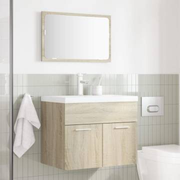 2 Piece Bathroom Furniture Set - Sonoma Oak Wood