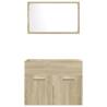 2 Piece Bathroom Furniture Set - Sonoma Oak Wood