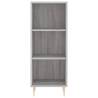 Stylish Highboard Grey Sonoma - 34.5x34x180 cm Engineered Wood