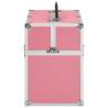 Stylish Pink Aluminium Make-up Case - Organize Your Beauty