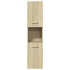 5 Piece Bathroom Furniture Set - Sonoma Oak | Hipomarket UK