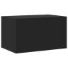 Cat Litter Box Enclosure Black - Stylish & Functional 80x50x45 cm