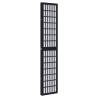 Elegant Black Solid Wood Room Divider | 4 Panels