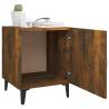 Bedside Cabinets 2 pcs Smoked Oak Engineered Wood | HipoMarket