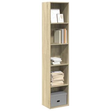 Bookcase Sonoma Oak - Stylish Storage Solution | Hipomarket