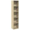 Bookcase Sonoma Oak - Stylish Storage Solution | Hipomarket