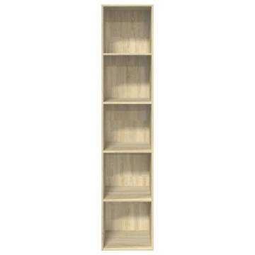 Bookcase Sonoma Oak - Stylish Storage Solution | Hipomarket