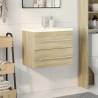 2 Piece Bathroom Furniture Set - Sonoma Oak | HipoMarket