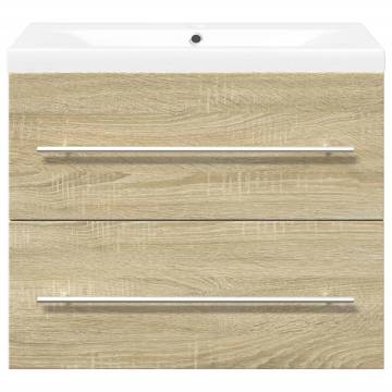 2 Piece Bathroom Furniture Set - Sonoma Oak | HipoMarket