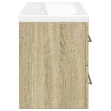 2 Piece Bathroom Furniture Set - Sonoma Oak | HipoMarket