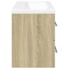 2 Piece Bathroom Furniture Set - Sonoma Oak | HipoMarket