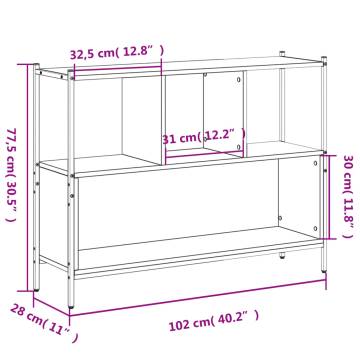 Bookcase Smoked Oak - Stylish Storage & Decor | HipoMarket