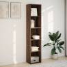 Brown Oak Bookcase 40x30x189 cm - Engineered Wood Storage