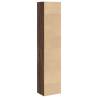 Brown Oak Bookcase 40x30x189 cm - Engineered Wood Storage