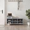 Concrete Grey Shoe Cabinet | Stylish & Durable Storage Solution