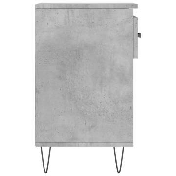 Concrete Grey Shoe Cabinet | Stylish & Durable Storage Solution