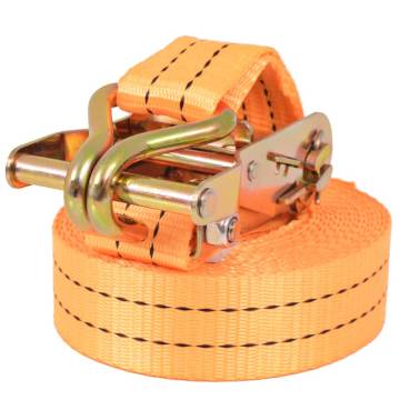 Heavy-Duty Ratchet Tie Down Straps - 10 pcs | 1 Tonnes - Orange