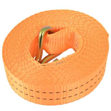 Heavy-Duty Ratchet Tie Down Straps - 10 pcs | 1 Tonnes - Orange