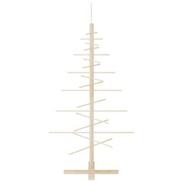 Wooden Christmas Tree Decoration - 125 cm Solid Pine | HipoMarket