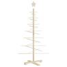 Wooden Christmas Tree Decoration - 125 cm Solid Pine | HipoMarket