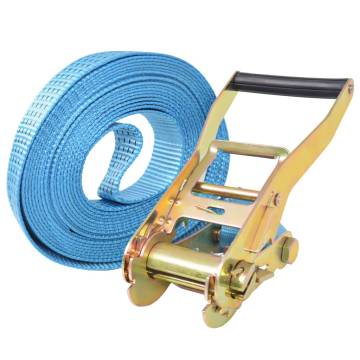 Heavy-Duty Ratchet Tie Down Straps - 4 Tonnes, 8m Blue