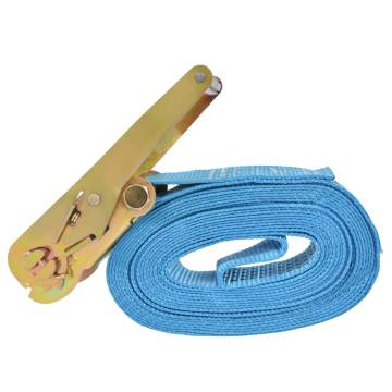 Heavy-Duty Ratchet Tie Down Straps - 4 Tonnes, 8m Blue