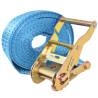 Ratchet Tie Down Straps 4 pcs - 2 Tonnes - 6mx38mm Blue