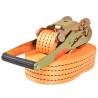 Heavy-Duty Ratchet Tie Down Straps - 10 pcs - 2 Tonnes - Orange