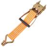 Heavy-Duty Ratchet Tie Down Straps - 10 pcs - 2 Tonnes - Orange