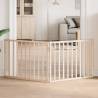  Dog Gate Foldable 2 Panels 160 cm Poplar Wood Colour natural Size 80 x 60 x 2 cm Quantity in Package 2 