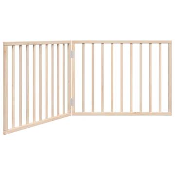 Foldable Dog Gate - 160 cm Poplar Wood for Pet Safety