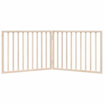 Foldable Dog Gate - 160 cm Poplar Wood for Pet Safety