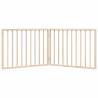 Foldable Dog Gate - 160 cm Poplar Wood for Pet Safety