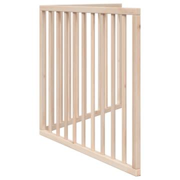 Foldable Dog Gate - 160 cm Poplar Wood for Pet Safety