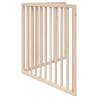 Foldable Dog Gate - 160 cm Poplar Wood for Pet Safety